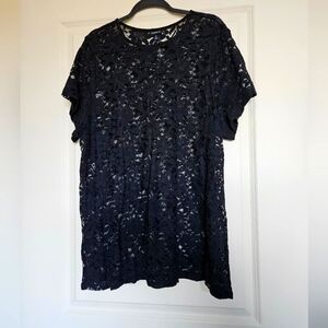 Torrid Sheer Lace Tee - Size 3